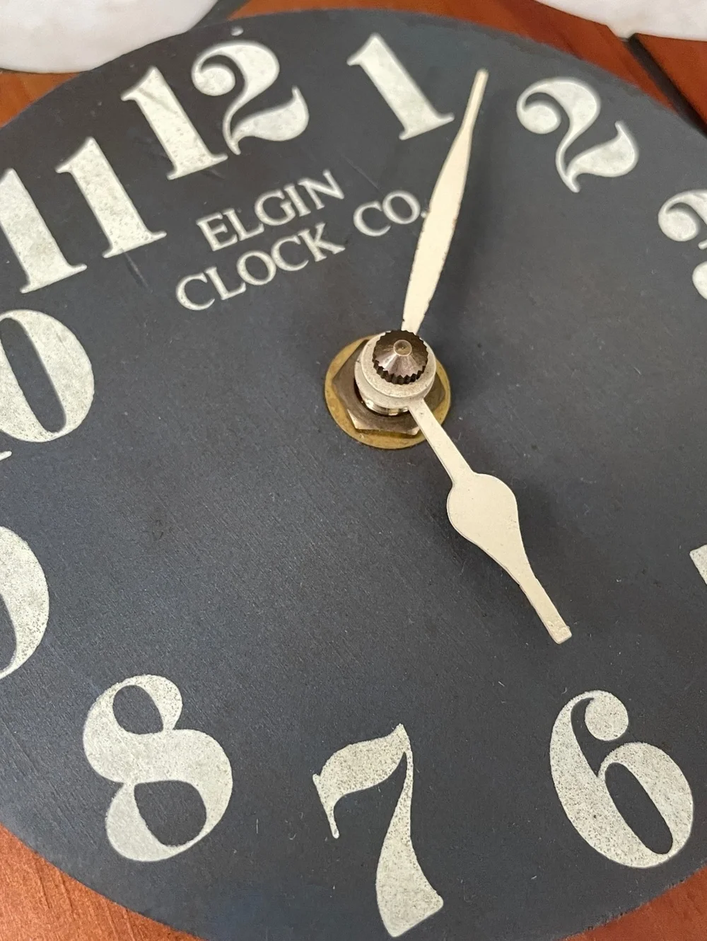 Vintage Elgin Clock Co Wool Mill Wall Clock | Primitive Farmhouse Decor